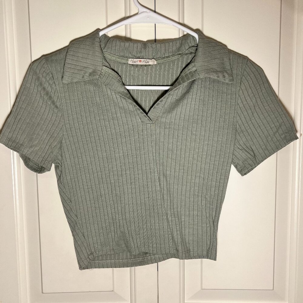 Pastel Green Collar Shirt